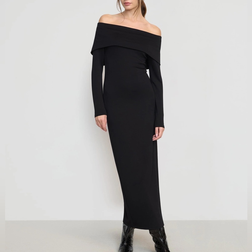 Modern Citizen - Morgan Split Foldover Jersey Dress S